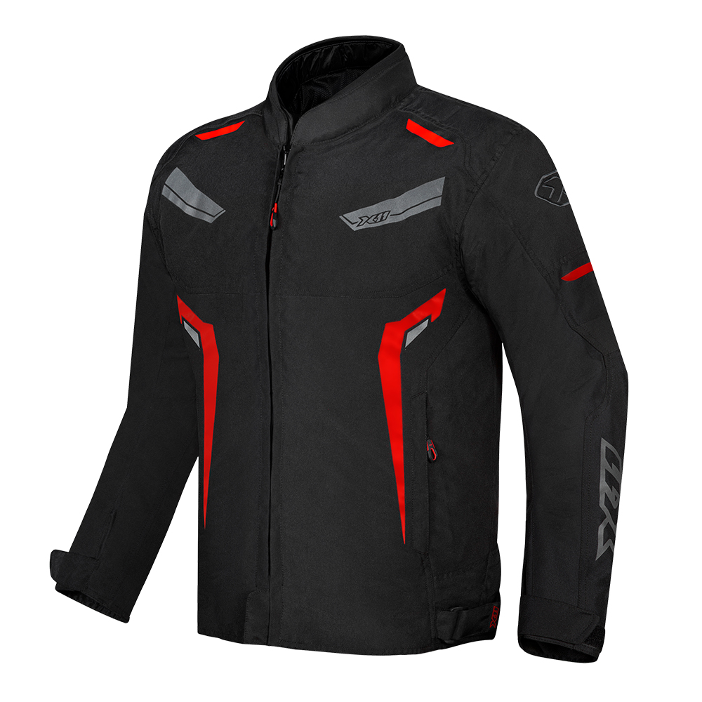 JAQUETA X11 MASCULINA ONE SPORT PRETO/VERMELHO