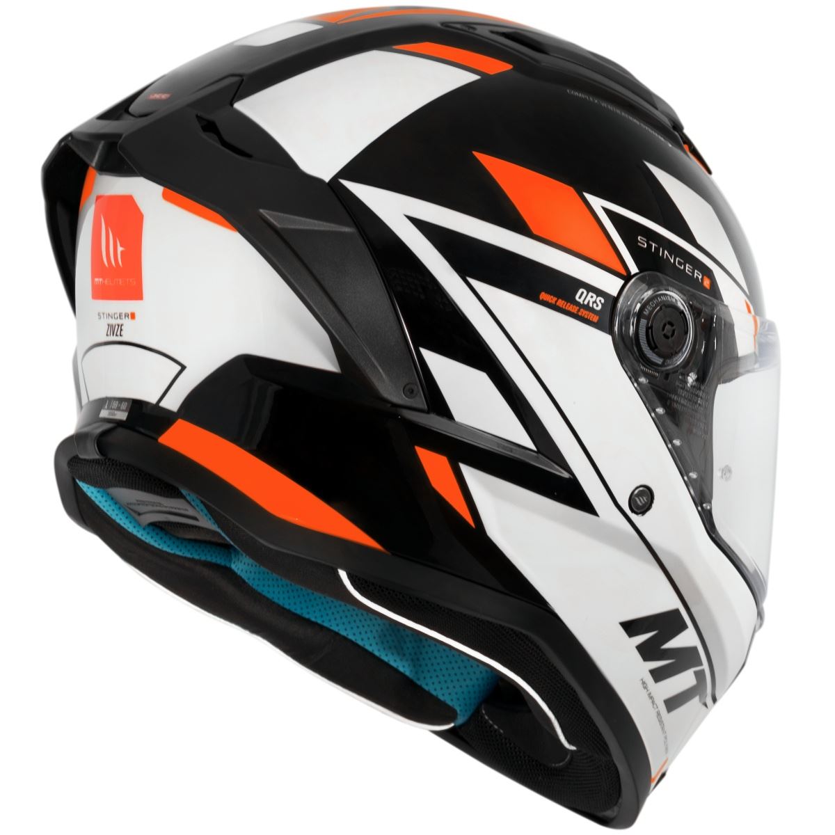 Capacete MT Stinger 2 Zivze B4 – Laranja Fluor