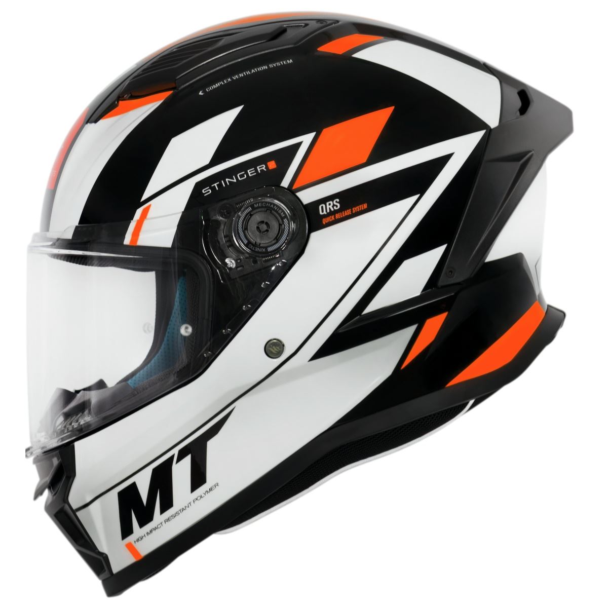 Capacete MT Stinger 2 Zivze B4 – Laranja Fluor