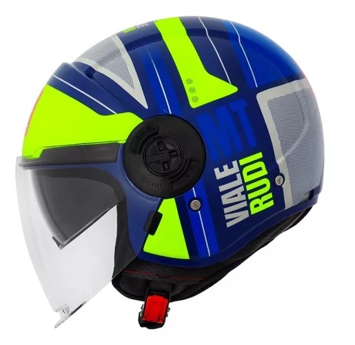 Capacete Mt Helmets Viale Sv Srudi D3 Brilho Fluor