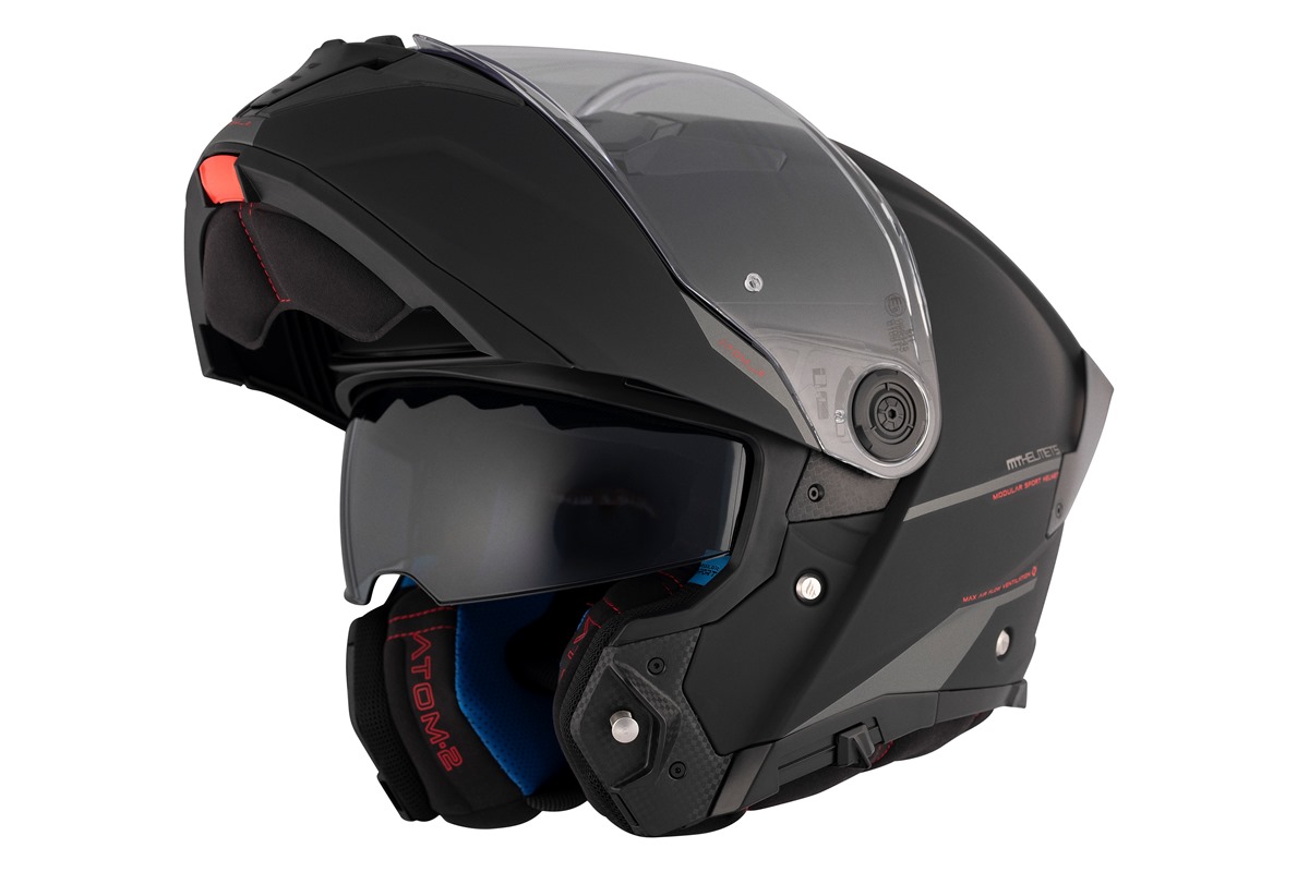 Capacete Mt Helmets Atom 2 Solid A1 - Black Mate - Image 3