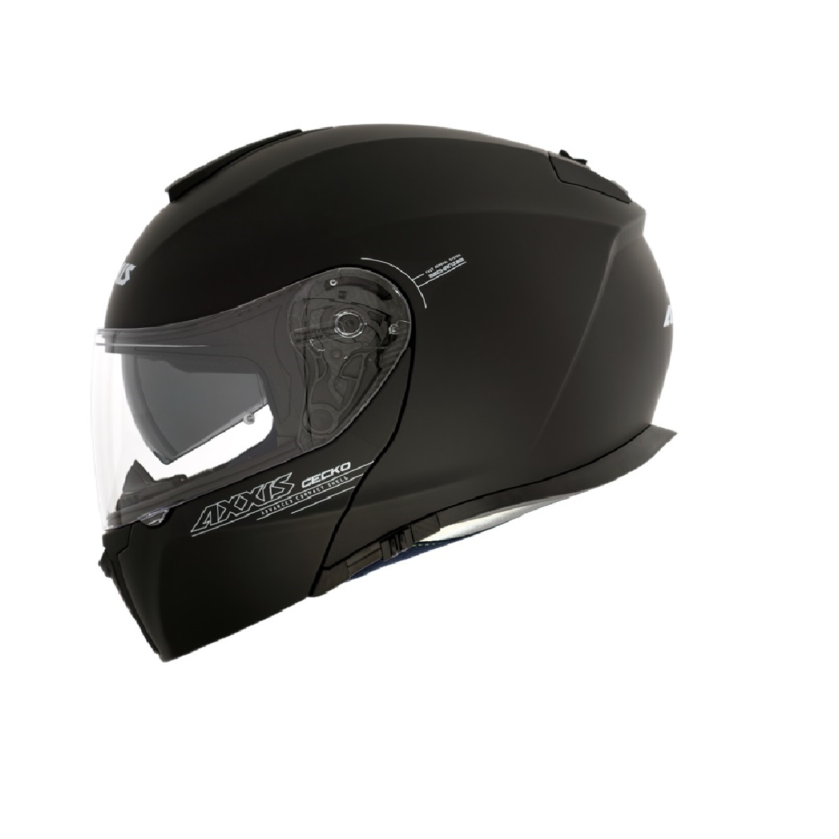 Capacete AXXIS GECKO SV SOLIDA1 - BLACK MATE 60 - Image 2