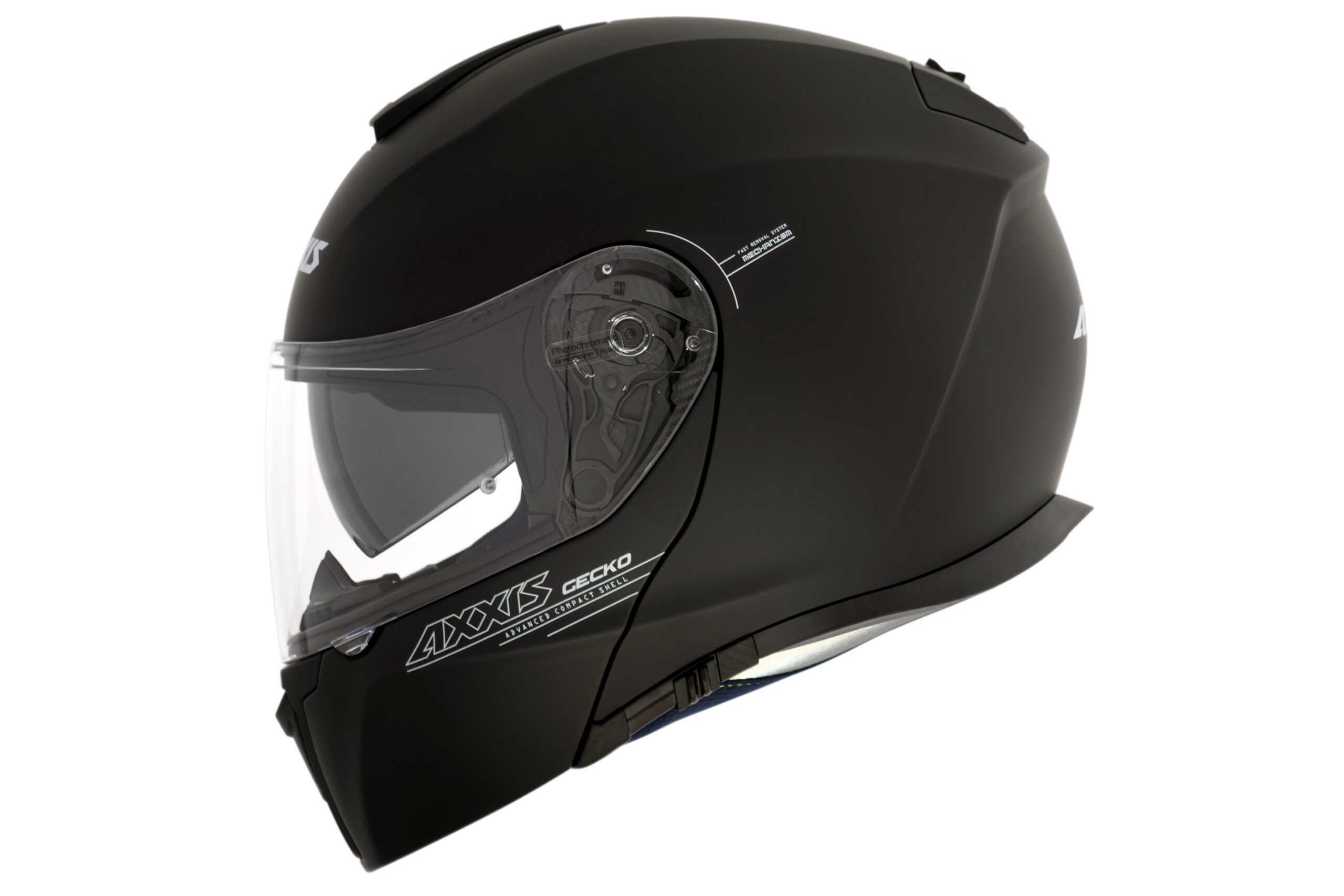 Capacete AXXIS GECKO SV SOLID A1 – BLACK MATE 60