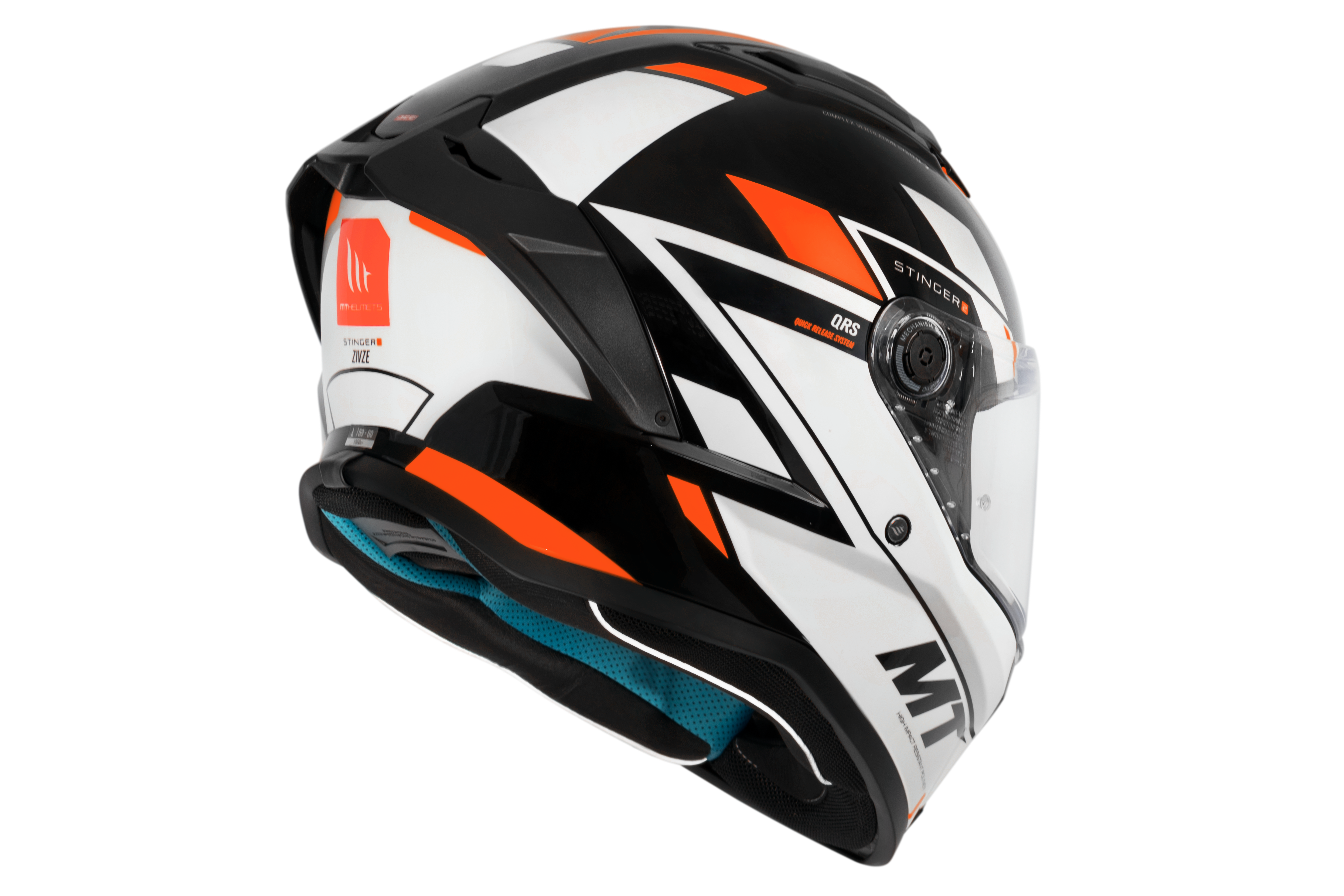 Capacete MT Stinger 2 Zivze B4 - Laranja Fluor - Image 4