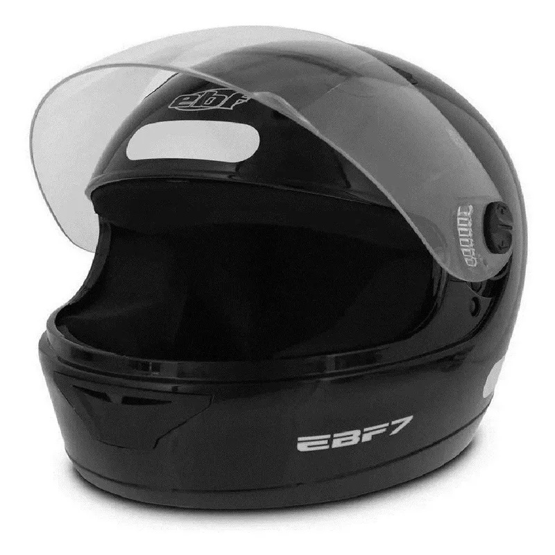 Capacete NEW EBF 7 Solid Preto Brilho