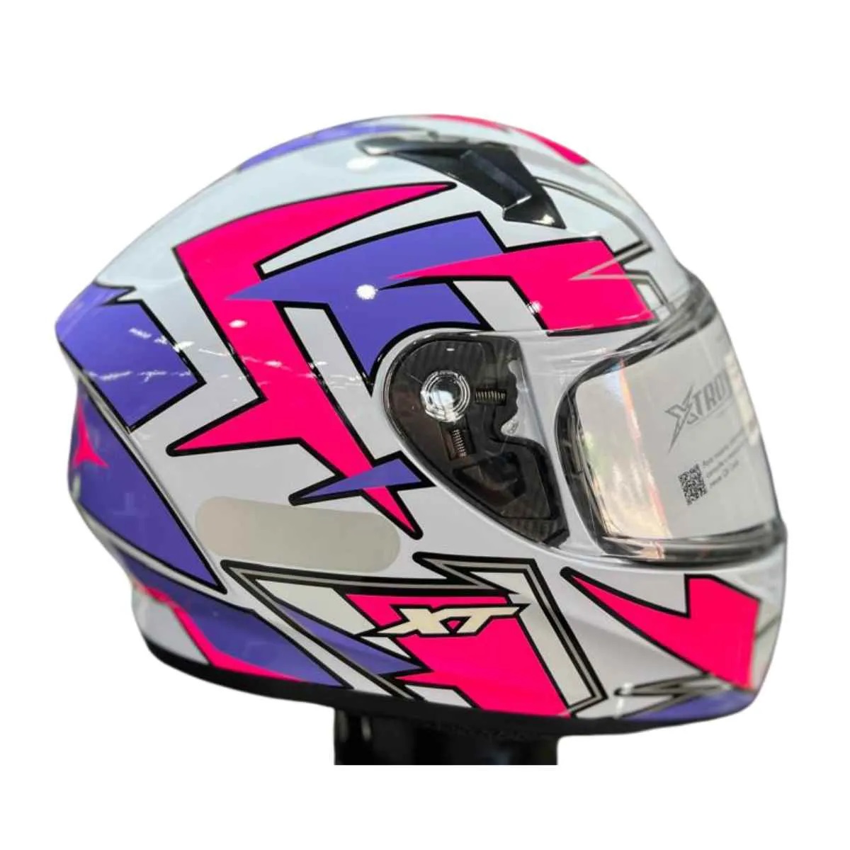 Capacete EBF X Troy FF 526 Crush Branco/Rosa/Lilas