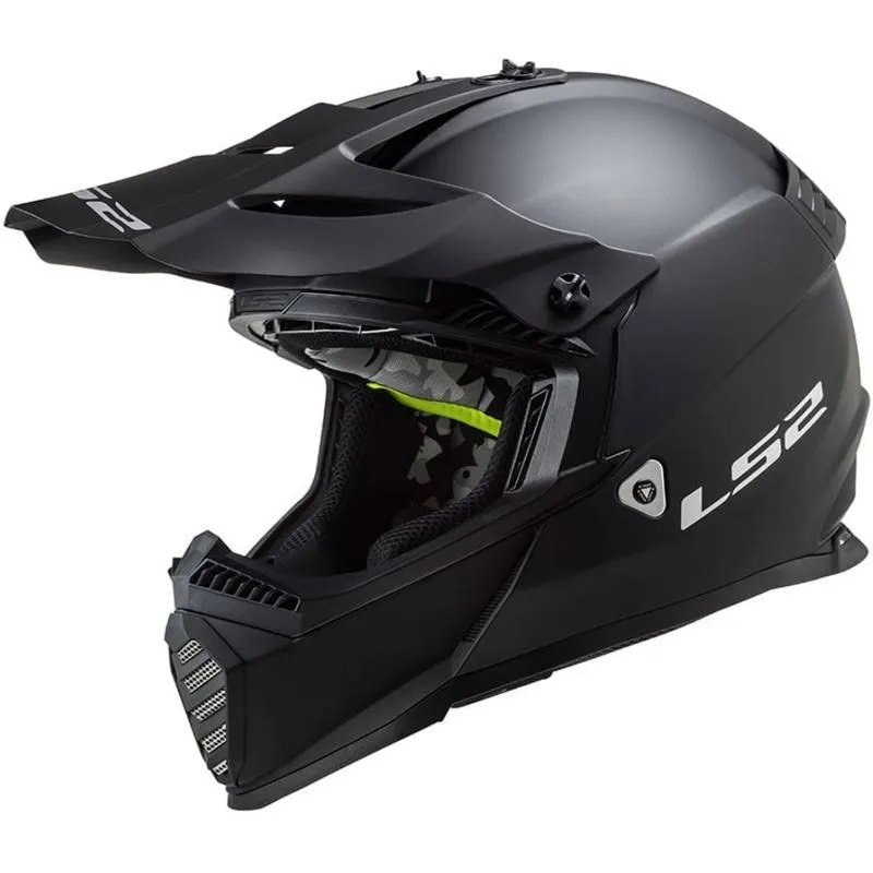 Capacete LS2 Fast MX437 Monocolor Preto Fosco