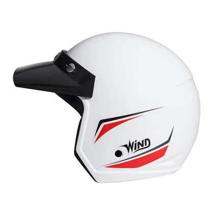 Capacete Taurus Wind Tecno Branco Vermelho