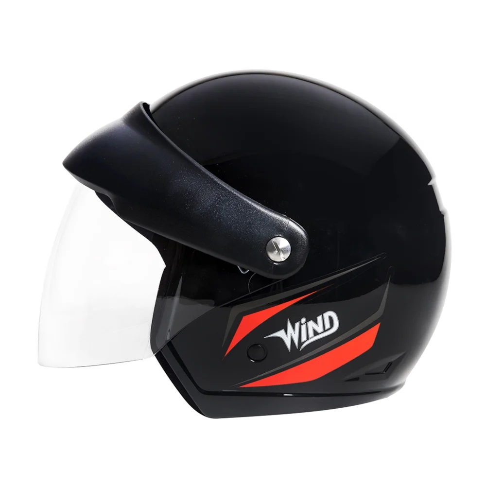 Capacete Taurus Wind V3 Visor Tecno Preto Fosco