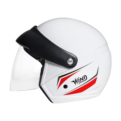 Capacete Taurus Wind V3 Visor Tecno Branco Briho