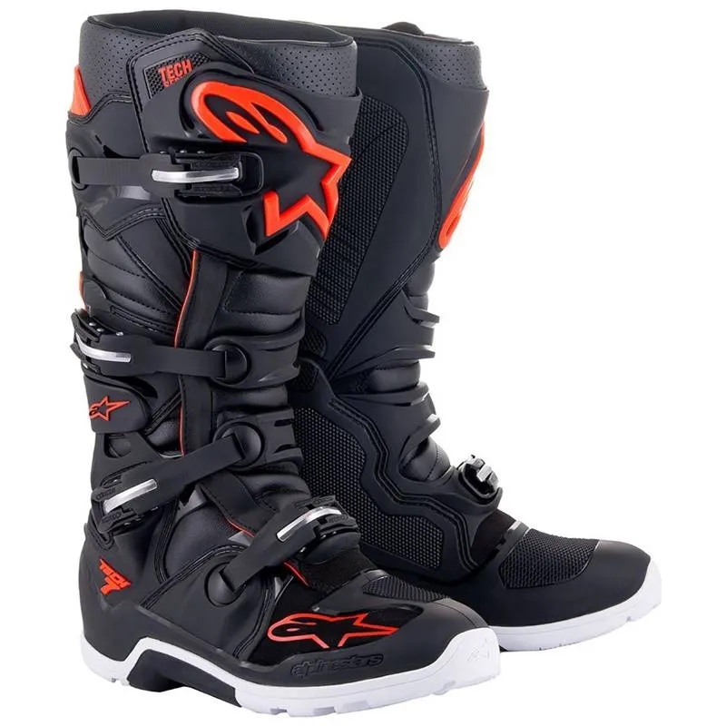 Bota Alpinestars Tech 7 Enduro Preto/Vermelho