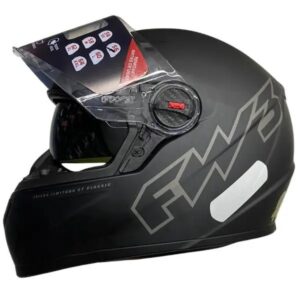 Capacete Fw3 GT Classic Preto Fosco Com Óculos Interno