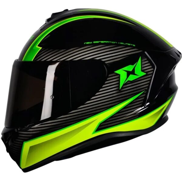 Capacete Axxis Draken Track Gloss Black / Gren