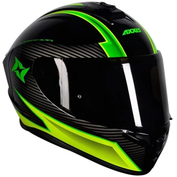 Capacete Axxis Draken Track Gloss Black / Gren - Image 5