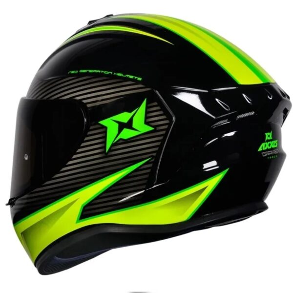 Capacete Axxis Draken Track Gloss Black / Gren - Image 8