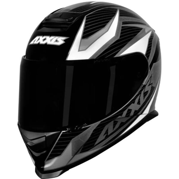 Capacete Axxis Eagle Power - Preto/Cinza/Branco - Image 4