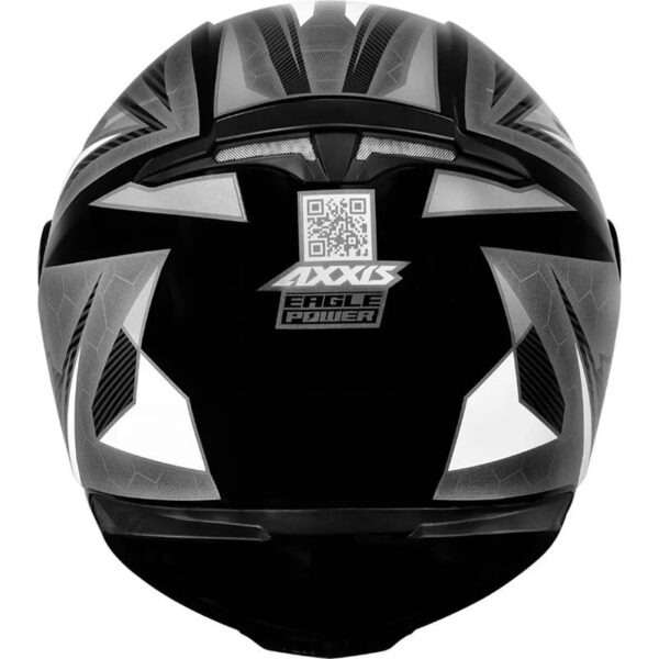 Capacete Axxis Eagle Power - Preto/Cinza/Branco - Image 10