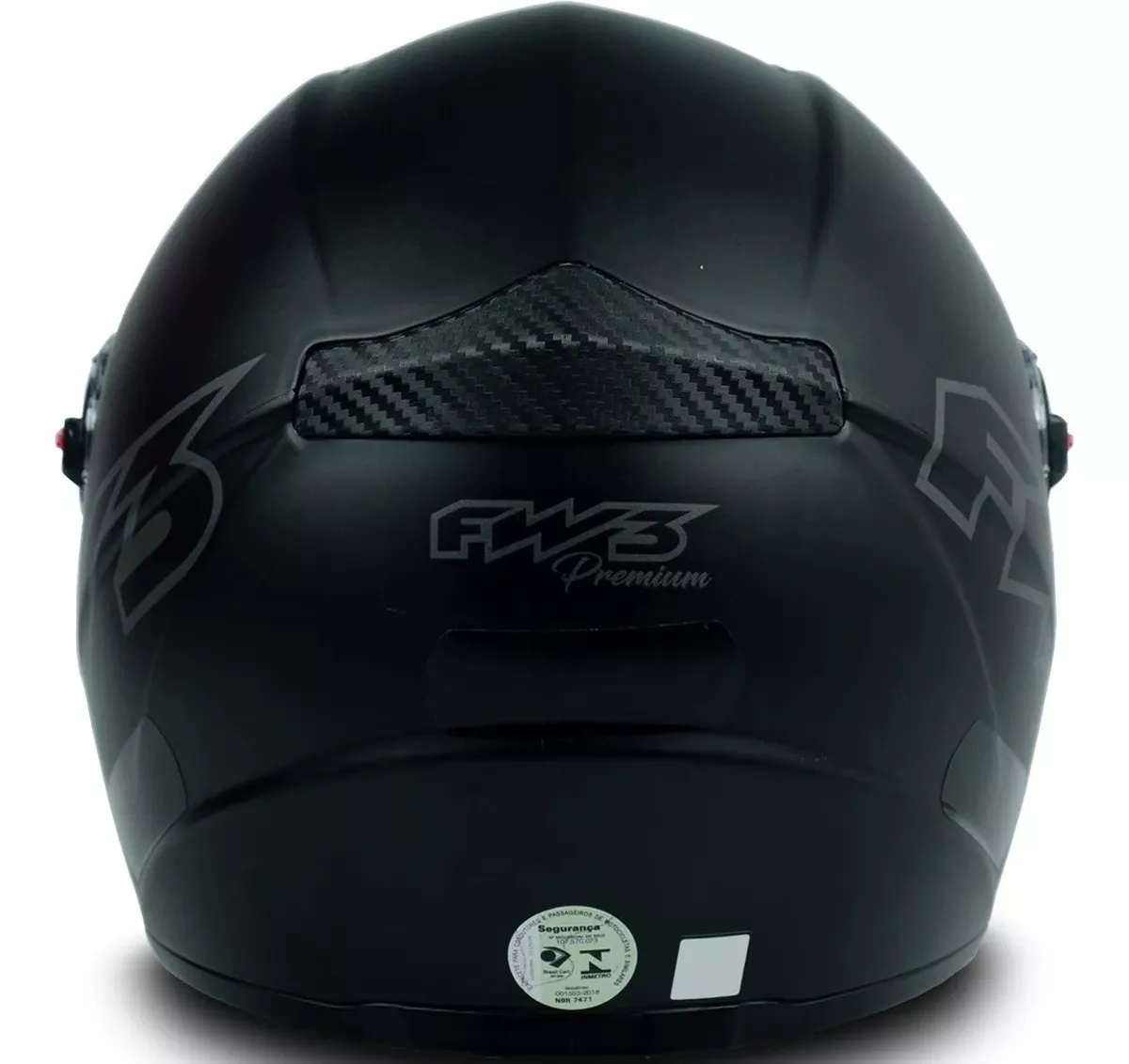 Capacete FW3 GT Classic Preto Fosco - Image 7