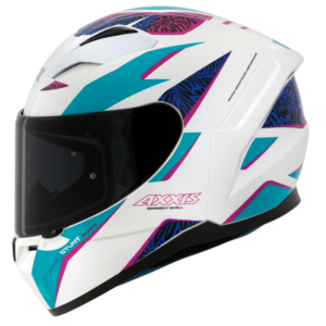Capacete AXXIS Segment Stunt A7 Blue/White Gloss Pearl