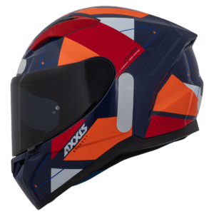 Capacete AXXIS Segment Switch D4 Azul/Laranja Brilho