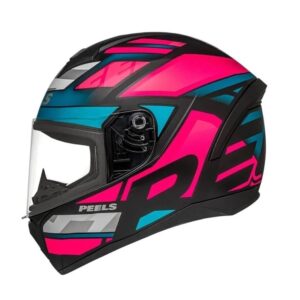 Capacete Peels Spike II MX2 Preto Fosco / Pink