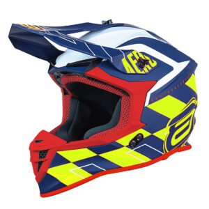 Capacete ASW R3 Victorious Azul/Amarelo Fluo / Branco