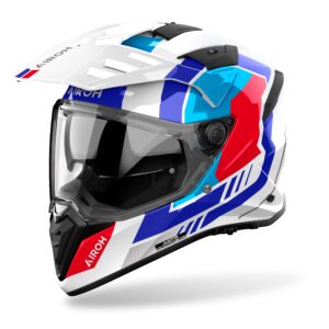 Capacete Airoh Bandit Horn Branco Brilho