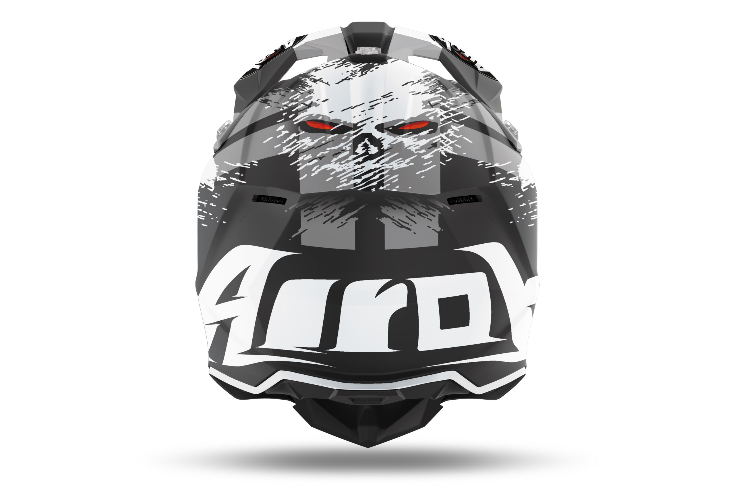 Capacete Airoh Wraap Demon Preto/Branco Fosco - Image 3