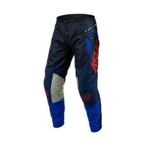 Calça ASW Image Enduro Hades Preto / Azul / Amarelo Fluor