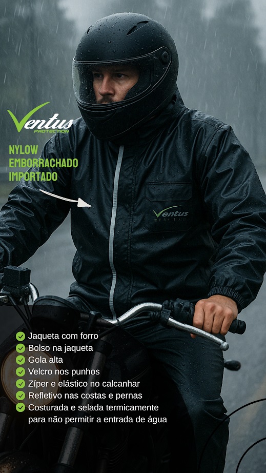 Conjunto chuva ventus mascullino