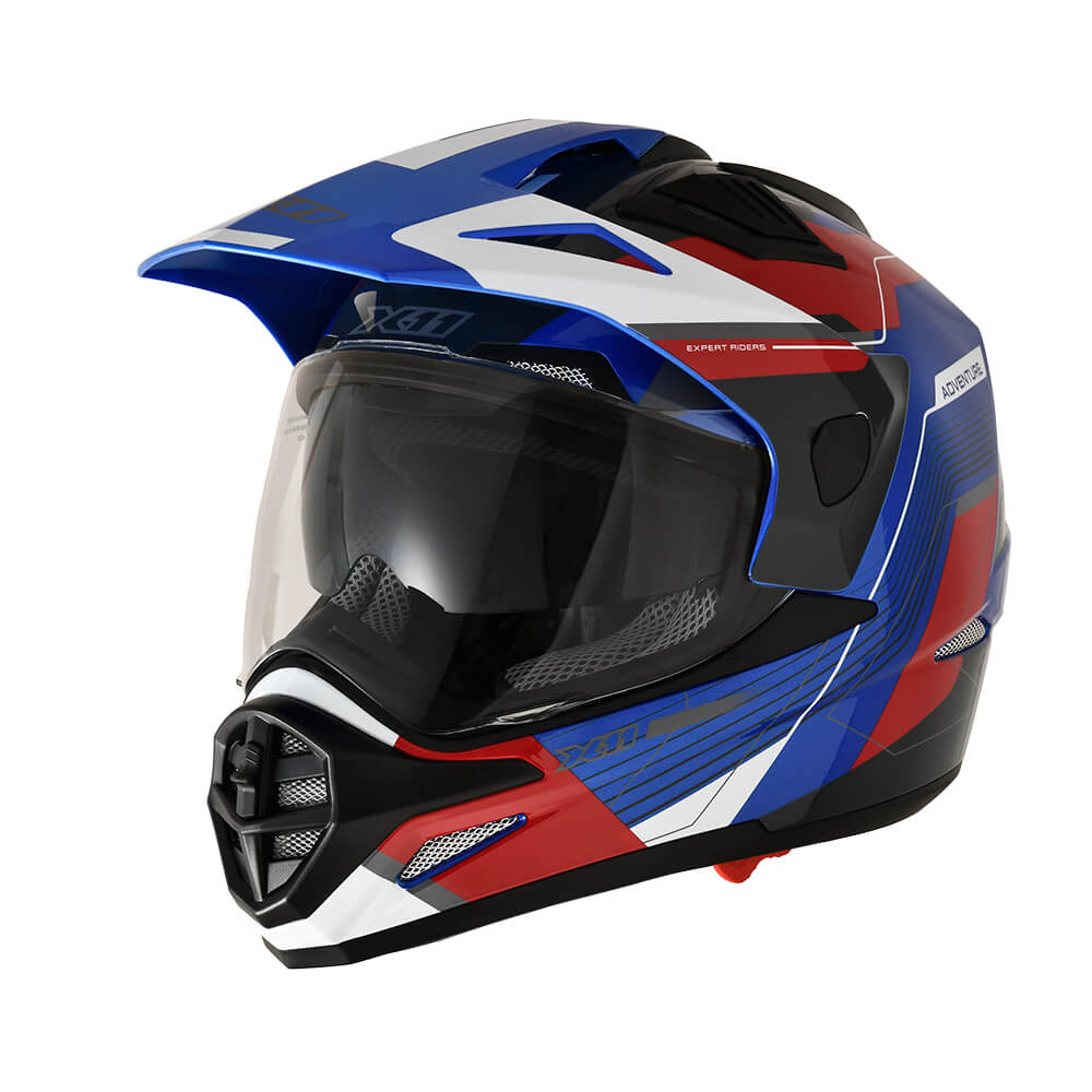 Capacete X11 Crossover Adventure Azul