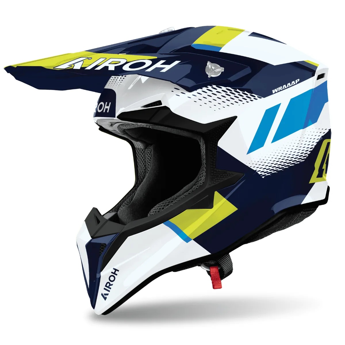 Capacete Airoh Wraap Vision Amarelo/Azul