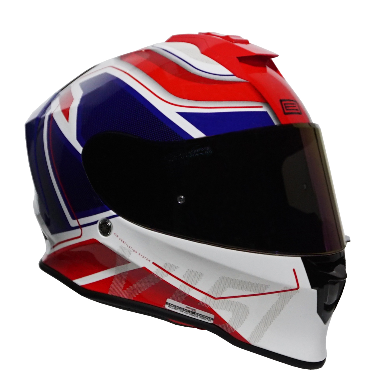 Capacete Origine Dinamo Galaxy Blue/Red/White - Image 5