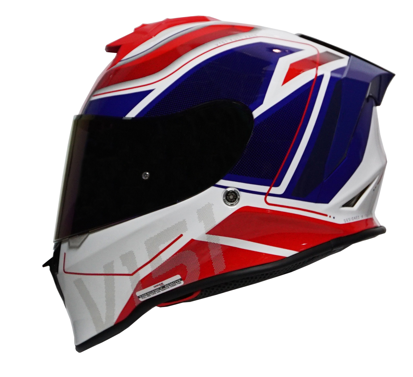 Capacete Origine Dinamo Galaxy Blue/Red/White - Image 6