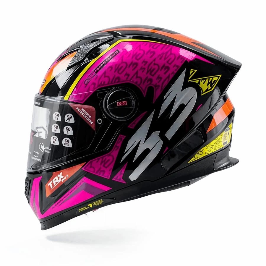 Capacete FW3 TRX Air Amarelo